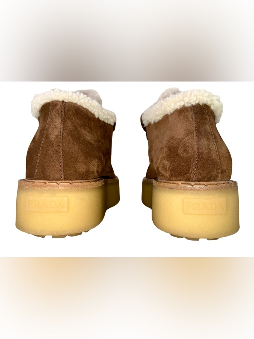 PRADA SUEDE CHUKKA BOOTS IN CACAO SUEDE - Picture 7 of 13